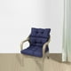 thumbnail image 3 of Cojín de asiento acolchado de color sólido Alfombrilla de silla con respaldo Zulema cojines de asiento con mechones, 3 of 8