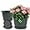 Blue Green, variant on Planter-Pots-for-Plants-Indoor-Outdoor, 3 Pack 10 Inch Plastic Flower Pots with Saucer & Drainage Holes, Modern Garden Planters for Planting Medium Large Plants，Decorative Resin Garden Pots
