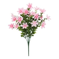 DAMAI Artificial Daisy Flower for Outdoor & Indoor,UV Resistant Faux Plants Fake Wildflower,Artificial Flowers Bouquet Ornament Decorate Simulation Flower Plant for Hotel Room Wall Decor(Pink)