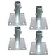 thumbnail image 4 of 4 placas base de andamio de 4,7 x 4,7 pulgadas para andamios, estructura robusta, fácil instalación de accesorios galvanizados, 4 of 8