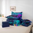 thumbnail image 6 of Manfei Speed Car 7-Piece Twin Bedding,Stormy Sky Bedding Comforter Set,Purple,Navy Blue Reversible, 6 of 7