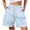 3# Light Blue, variant on Womens Quick Dry Shorts High Waist Stretchy Straight Leg Bermuda Shorts with Pockets Casual Summer Athletic Lounge Pants Sky Blue M