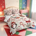 thumbnail image 2 of Manfei Vintage Winter Snow 7-Piece King Bedding,Western Xmas Festive King Bed in a Bag,Xmas Reversible, 2 of 7