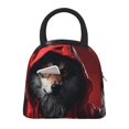 thumbnail image 1 of Fotbe Mysterious Hooded Wolf Bolsa de Almuerzo con Estampado, Lonchera Aislada, Contenedor de Comida Reutilizable Tipo Cooler a Prueba de Fugas, 1 of 6