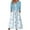 Light Blue, variant on Womens Summer 2 Piece Outfits Set Floral Print Long Sleeve Cardigan Cover up Long Dress