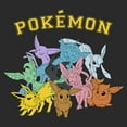 thumbnail image 2 of Junior's Pokemon All Eeveelutions  Sweatshirt Charcoal X Large, 2 of 2