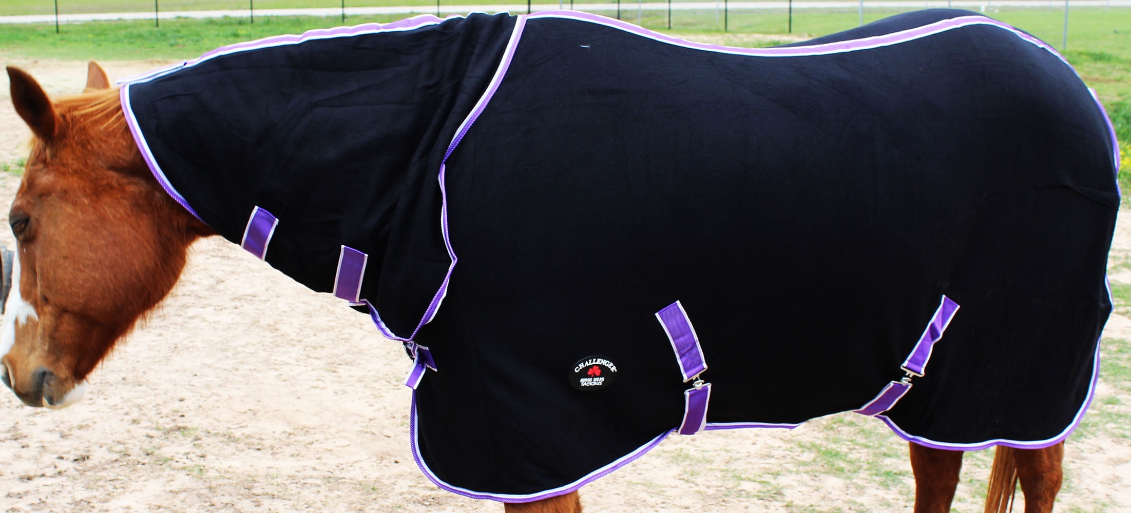 Challenger Horsewear 66 Horse Sheet Polar Fleece Cooler Exercise Blanket Wicks Moisture 4391N