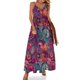 thumbnail image 1 of Vestido largo bohemio con estampado de cachemira y mandala azul, moderno, para la calle, largo, bohemio, con estampado de tirantes, talla grande 3XL 4XL, 1 of 7