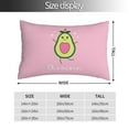 thumbnail image 4 of Disketp Pillow Covers Cute Avocado Pattern Throw Pillow Case Cushion Covers,Cushion For Bedroom,Couch,Home (Pillow core not included)-14"X20", 4 of 9