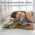 thumbnail image 5 of Vintage Grey Farm Animals Pillow Covers, Linen Long Throw Pillow Case, Rustic Sunflowers Cow Pig Holiday Pillow Protector Decorative Cushion Cover for Living Room/Bedroom 24" x 36", 5 of 8