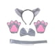 thumbnail image 4 of Accesorios para disfraz de lobo para niños, diadema con orejas de Halloween, patas, pajarita y cola sin falda, 4 of 9