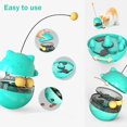 thumbnail image 5 of Veeki Leaky Food Ball Teasing Cat Toys, Not Inverted Turntable Pet Self-Help Toys, Make Cats Smart and Happy (Yellow)-0521, 5 of 5