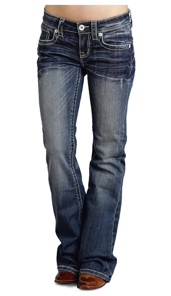 Stetson Western Denim Jeans Womens Flared Med Wash 1105408161305 BU