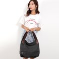 thumbnail image 5 of Bolsos tipo hobo, bolsos cruzados de lona para mujer, bolsos tipo tote casuales de color sólido, 5 of 5