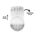 thumbnail image 5 of Candil de Cristal Cortado Gamalux Williams Krystal Esfera con Gota 70 cm de 9 Luces, 5 of 5