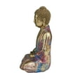 thumbnail image 6 of 8" x 12" Multi Colored Resin Buddha Sculpture, by DecMode, 6 of 9