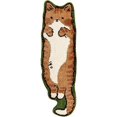 thumbnail image 1 of B Cat Tufted Shaggy Soft Bedside Rug - Cute Cartoon Irregular Shaped, Machine Washable (15.75 * 47.24in.), 1 of 5