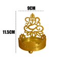 thumbnail image 5 of Sostenedor de vela de taza, adornos de lámpara de aceite de Buda, soporte de lámpara Ghee tallado hueco para decoración de escritorio, suministros Dios hindú Sunnimix Portalámparas Ghee, 5 of 5