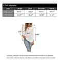 thumbnail image 6 of Blouses for Women Solid Color Crochet Heart Hollow Womens Tops V-neck Long Sleeve Shirts Alsol Lamesa, 6 of 6