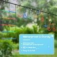 thumbnail image 4 of KloKick 65ft Ninja Warrior Obstacle Course for Kids – Outdoor Backyard Set with Swing, Ninja Rope, 11 Obstacles, Slackline, Jungle Gym for Tree Installation, 4 of 8