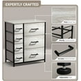 thumbnail image 3 of Sorbus 7 Drawer Dresser Storage Chest for Kids Bedroom with Fabric Bins Rustic Beige, 3 of 5