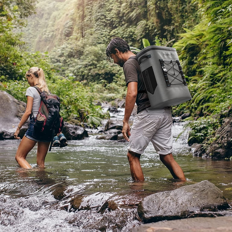 akaso travel laptop backpack AKASO Backpack Cooler Insulated 20L Waterproof, Keeps Cool&Warm 72 Hours  with 5 Layers Insulation Leakproof System, Soft Cooler Bag for Camping