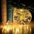 thumbnail image 3 of Cadena de luces, cable de cobre USB, 100 cuentas LED lámpara de fiesta, control remoto, 8 modos, luz decorativa, 10 m Sweethay HA1354-01B, 3 of 7