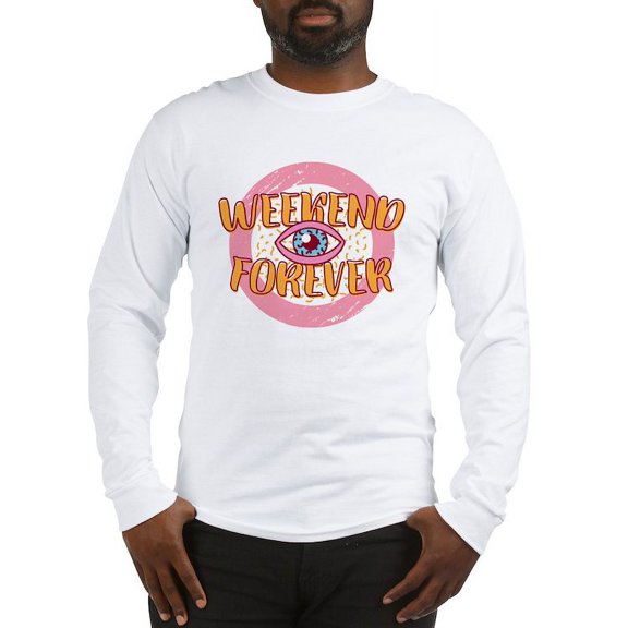 CafePress - Retro 80S Weekend Forever Long Sleeve T Shirt - Unisex Cotton Long Sleeve T-Shirt