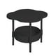 thumbnail image 2 of Mesita de noche moderna de estilo europeo | Mesa pequeña que ahorra espacio para la noche y la sala de estar | Mesa auxiliar compacta de plástico | Colores café y verde, 2 of 5
