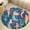 Flannel-3, variant on Colorful Fish Scale Pattern Round Area Rugs for Bedroom Living Room, 4FT Soft Indoor Circle Carpets, Carpet Home Decor Floor Mat