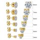 thumbnail image 3 of Guardurnaity Juego de 6 pares de aretes de acero inoxidable para mujeres, hombres y niñas Ropa, zapatos y accesorios Miscelánea Guardurnaity AP005575-00, 3 of 6