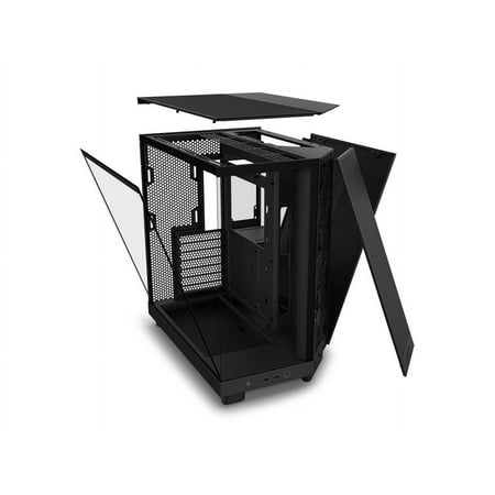 NZXT - H6 Flow ATX Mid-Tower Case with Dual Chamber - Black