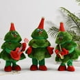 thumbnail image 5 of Musical Moving Christmas Plush Decoration Electric Swing Function Festival Party Decoration for Home Office, 5 of 9