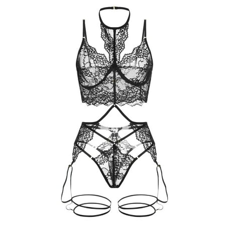 

Reed Women Lingerie Lace Underwear Sleepwear G-String Pajamas Bra Garter Thong