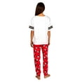 thumbnail image 4 of Disney Mickey Mouse Womens 2 Piece Pajama Set Varsity Tee And Jogger, Mickey Mouse, Size: 2X, 4 of 4