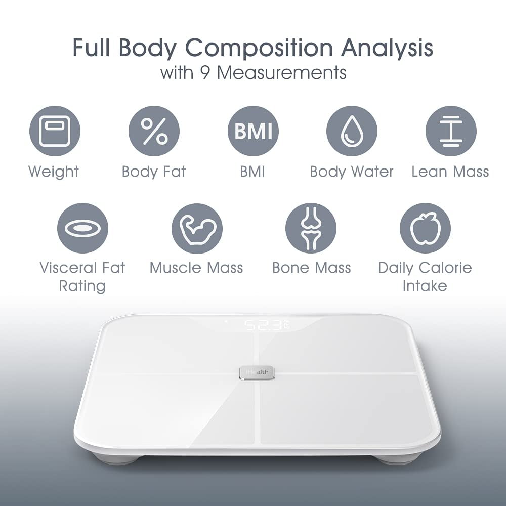 iHealth Nexus Smart Digital Bathroom Scale, 400 lbs Capacity