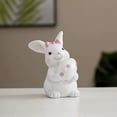 thumbnail image 3 of TIELUTT Easter Resin Rabbit Holding Eggs Modeling White Cute Rabbit Easter Eggs Home . Christmas Three Decorations Complete Ornament Set and Ornament Set Snowflake Christmas Ornament Glass Christmas, 3 of 7