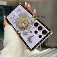 thumbnail image 4 of for Samsung Galaxy S25 Ultra Bling Case, Cute Sparkly Rhinestone Butterfly Foldable Kickstand Marble Shell Pattern Soft Bumper Women Girly Shockproof Protective Cover for S25 Ultra (Purple), 4 of 13