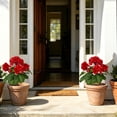 thumbnail image 5 of Artificial Geraniums Faux Flowers UV Resistant Realistic Bouquet for Garden Patio Porch Window Box Hanging Basket Home Wedding Party Decorations, 5 of 7