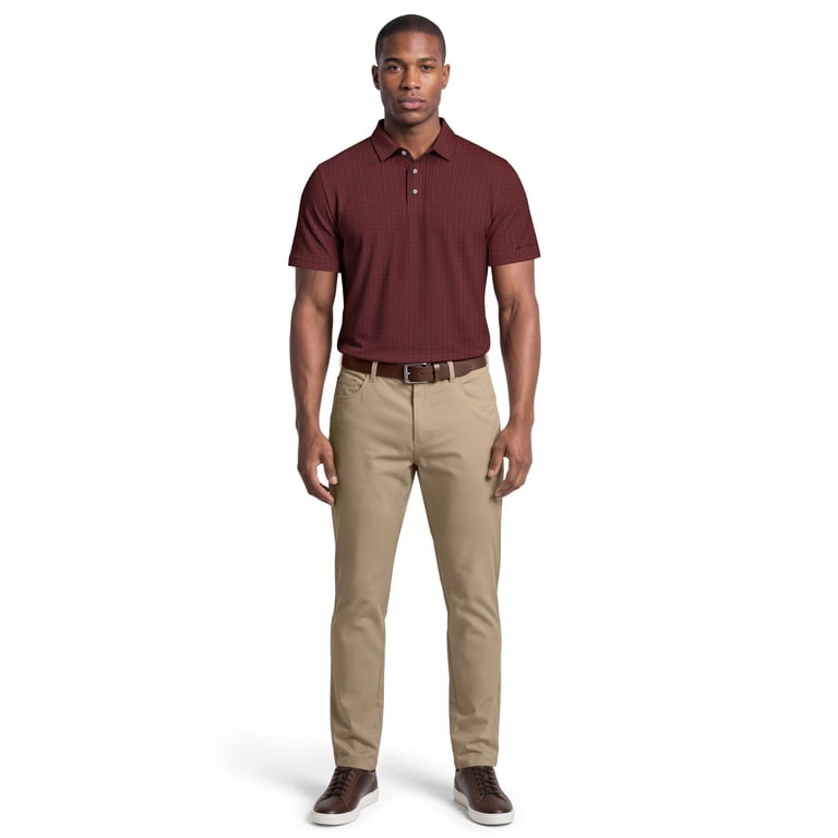 Ben Hogan Performance Men's Two Color Jacquard Polo photo 2