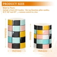 thumbnail image 6 of Yayeee Flameless Candles with Remote Flickering Battery Operated Multi Color Changing, Yellow Checkered Pattern, 6 of 7