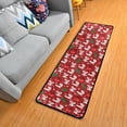 thumbnail image 3 of Dreamtimes Hohoho Christmas Ball Hallway Runner Rug 2'x6' Kitchen Rug with Rubber Backing Santa Claus Laugh Non Slip Entryway Rug Runner Washable Soft Area Rug for Hallway Bedroom Kitchen Decor, 3 of 6