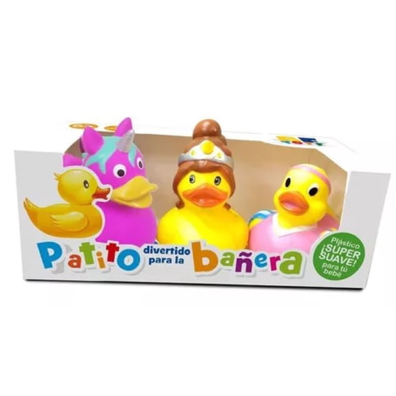 Patos de Hule Chillones BF TOYS Personajes divertidos para la Bañera