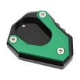 thumbnail image 2 of Motorcycle Kickstand Enlarger Pad Side Stand Enlarger Plate Aluminium Alloy Replacement for NINJA250 300 400 2018+(Green ), 2 of 5