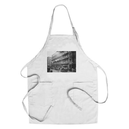 Apartment Building with Clothes Drying Outside NYC Photo (Cotton/Polyester Chef's