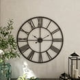 thumbnail image 2 of Aspire Home Accents Solange Round Metal Wall Clock Light Grey 30"H x 30"W x 1.5"D, 2 of 5