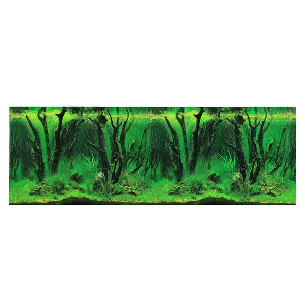 Pegatina de fondo para tanque de peces, póster de fondo para tanque de peces, pegatina de decoración de fondo de acuario de doble cara, 11,81 "x 32,28
