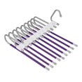 thumbnail image 3 of Estante colgante multifuncional, organizador de armario, armario de almacenamiento de pantalones, colgadores de pantalones plegables de múltiples Violeta Sunnimix Percha para pantalones, 3 of 8