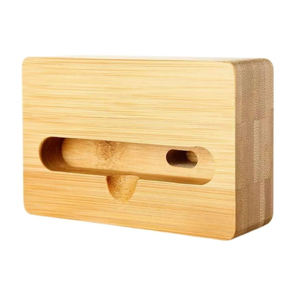 Soporte para teléfono móvil, amplificador portátil para casa y oficina, altavoz de madera novedoso. Estilo a