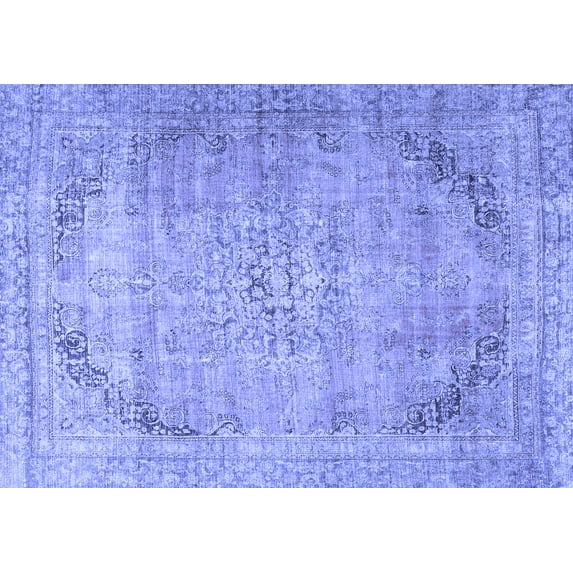 Ahgly Company Indoor Rectangle Persian Blue Traditional Area Rugs, 2' x 4'
